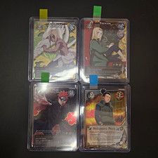 Bandai Naruto CCG Lot 4× Foil/Holo Lot Tsunade, Pain, Shikamaru, Kimimaro picture