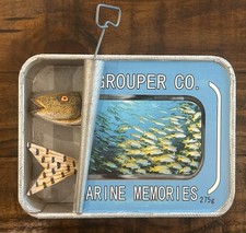 Vintage Fisherman’s Wood Sign Grouper Display 6x10 picture