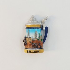 Belgium Kingdom landmark classical pot Tourist Souvenir 3D Resin Fridge Magnet picture