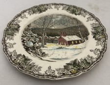 NEW Vintage Johnson Bros Friendly Village The School House Dinner Plate 9.75 in picture