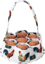 Egg Collecting Basket, Egg Basket for Gathering with 7 Pouches picture