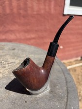 Vintage EA Carey Magic Straight Grain Plateau Rim Briar Estate Tobacco Pipe Rare picture
