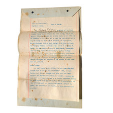 Vtg 1899 EASTON Connecticut PIG Keeper ARREST WARRANT Bridgeport CT Water Supply picture