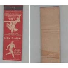 Matchbook Cover West Coast Relays Fresno Fresno CA picture
