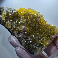 Phantom Fluorite Cube Specimen, Yellow Honey Pocket Mine Okorusu Namibia picture