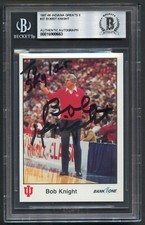 Bobby Knight #37 signed autograph 87-88 Indiana Greats Basketball Coach BAS Slab picture