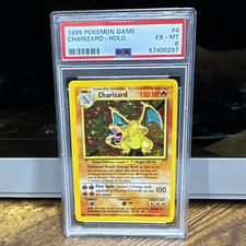 Pokemon 1999 Pokemon Game Charizard Holo #4 PSA 6 PSA Cert 57400297 picture