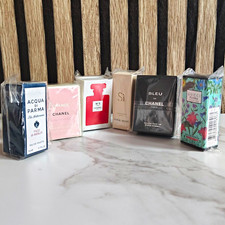 Lot of 6 Mini Designer Fragrances Chanel Gucci Armani Acqua di Parma picture