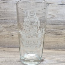 Hogs Head 1994 The Microbrewery Beer of the Month Club Glass White Etch 1 Pint picture