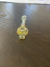 USA 3-1/2 “SMALL GLASS FUMED SKULL PIPE COMES W/FREE CLAMSHELL ZIPPERED POUCH picture