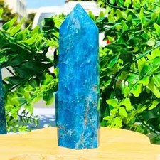 Natural Apatite Crystal Tower  Healing Crystal Gifts Home Decor Boost Energy picture