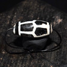Ancient Pyu Culture Etched Carnelian Agate Bead Striped Talisman Amulet pendant picture