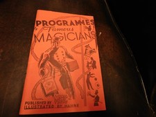 Magic Literature For Magicians Programmes Of Famous Magicians 1981 Max Holden picture
