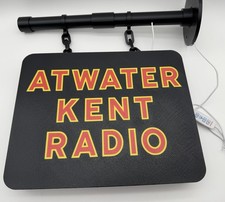 Atwater Kent Radio -  Square Dual Side Pub Style Light Up LED Sign picture