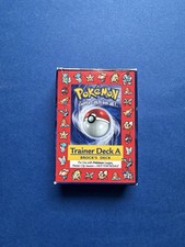 Vintage Pokemon Card Box Brock’s Trainer Deck A  RARE red back picture