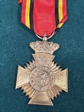 BELGIUM Kingdom Army Service Cross Instituted 1846 picture
