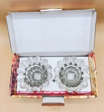 VINTAGE (SET OF 2) Darby Crystal Votive Candle Holders in Box, 2