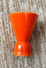 Vintage Homer Laughlin Harlequin Double Egg Cup Radioactive Red HLC 3.75