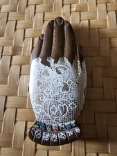 Vtg Volupte Golden Gesture Hand Shaped compact Read Description Plz picture