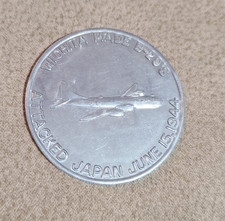 Wichita Kansas Made B-29s Attacked Japan 1944 B-29 Day Token Coin Feels Aluminum picture