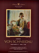 1986 CHRISTIAN VON SCHNEIDAU Art Gallery Exhibition 1-Page Magazine PRINT AD picture