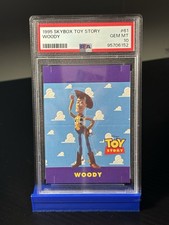 SkyBox 1995 Toy Story #61 Woody Punch Out PSA 10 Trading Card POP 1 picture