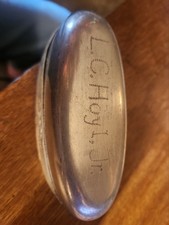 Antique c1915 BECK Italian Aviator Goggle Case Torino L C Hoyl Jr Named picture