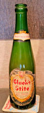 1940 GLUEKS STITE MALT LIQUOR BEER BOTTLE WITH NECK LABEL MINNEAPOLIS MN IRTP picture