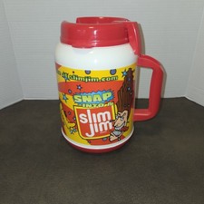 Vintage Slim Jim Insulated Travel Mug 34oz - Retro Y2K Mascot Graphic - Great... picture