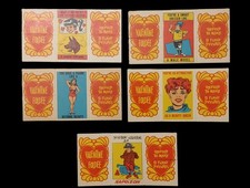 Vintage 1970 Topps Valentine Foldee Cards Lot of 5 picture