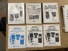 Bally Midway Pac-Man Ms Pac-Man Super Pac-Man Plus Arcade Manuals Lot of 6 picture