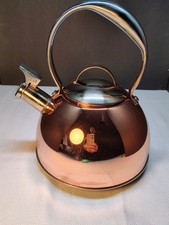 BELGIQUE Copper Kettle Teapot 2 QT Tools Of The Trade Vintage EUC picture