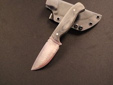 Custom Fixed Blade Knife Full Tang 1095 Carbon Steel Satin Finish MADE IN USA picture