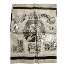 Antique Queen Victoria Commemorative Linen picture