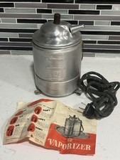 Vintage 1950s Knapp Monarch KM Aluminum Vaporizer Humidifier Cord Manual picture