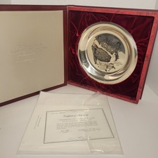 Norman Rockwell Trimming the Tree Franklin Mint Christmas Plate 1973 picture
