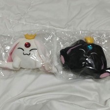 CLAMP Mokona Modoki Plush White Black 2pc Set Official Collectible picture