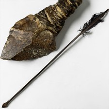 Original Antique Native American Plains Indian Arrow Head Weapon Stone Point Tip picture