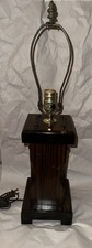 Vintage Wooden Alabama Lamp 1970s picture