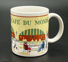 Vintage CAFE DU MONDE New Orleans LA Coffee Mug The Original French Market NOLA picture