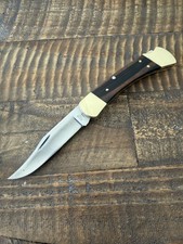 Vintage 1980–1981 Buck 110 Folding Hunter USA Knife with Original Sheath picture