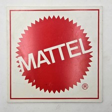 Vintage Mattel Logo Vinyl Store Display Plaque Sign 6x6 Toy Promo picture