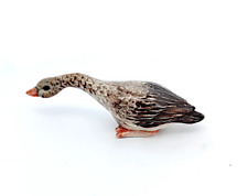 Long Neck Goose Ceramic Figurine Tiny Handicraft Miniature Dollhouse Decor Gift picture