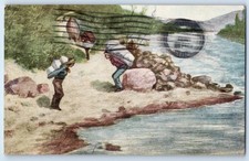 1913 A Portage On The Rapids Phoenix Arizona AZ Antique Posted Postcard picture