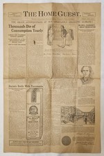 c1890 The Home Guest Dr Bull Cough Syrup Quack Medicine TB Advertising Paper picture