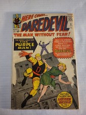 Daredevil #4 1st Purple Man appearance Origin Marvel 1964 Stan Lee Jack Kirby picture