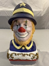 Ezra Brooks 1980 Porcelain Clown Liquor Bottle Heritage China Decanter Empty picture