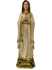 Rosa Mistica 16 Inch Resin Figurine Dorada Mystical Rose Religious Figurine picture
