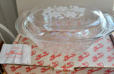 VTG Princess House Fantasia Crystal 3 QT Covered Casserole Baking Dish #529 picture