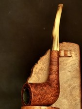 Steel's (2062) Pat no 8304 Smooth Straight Zulu Briar Pipe, Fishtail Stem picture
